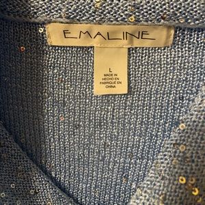 Light blue, sequin sweater NWOT